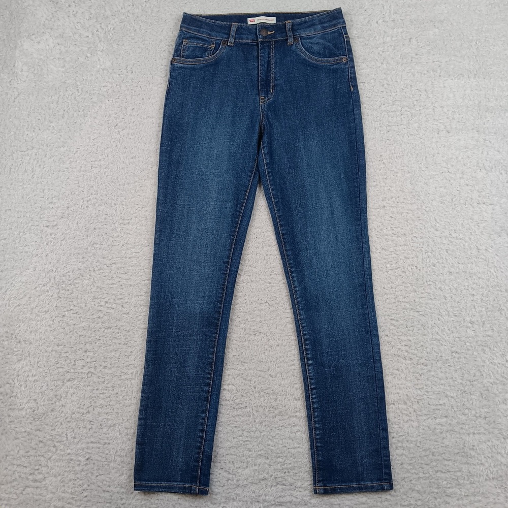 Levi's Jeans 721 High Rise Skinny Girls 14 Blue Stretch Denim 0236-M7W